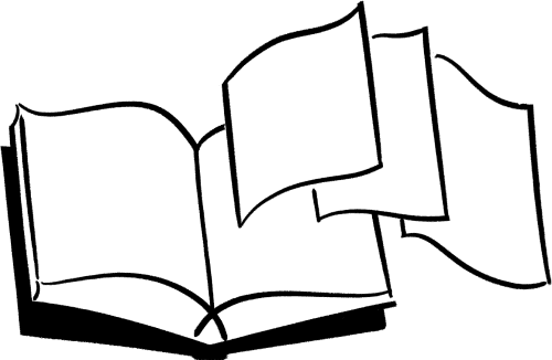 Flying Pages Illustration