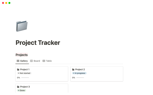 Project Tracker